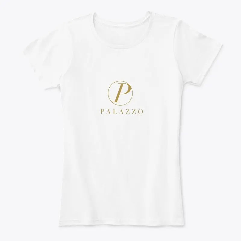 Palazzo Gold Logo Fitted Women's T-Shirt